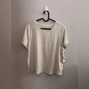 Cream Colored Short Sleeve T-Shirt